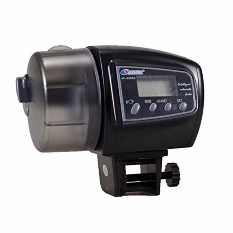 NICREW 100ml Hrănitor automat pentru pești pentru acvariu pentru acvariu cu afișaj digital electronic, fântână cu sincronizare automată, pentru iaz, hrănitor pentru pești