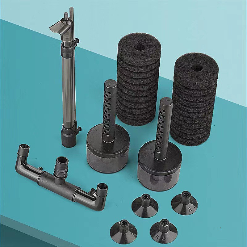 Crni filtar za akvarij za akvarijske ribice Zračna pumpa Skimer Biokemijski spužvasti filtar Biofilteri za akvarij Filtro Aquario