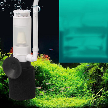 Външен филтър за аквариум Мини филтър Аксесоари за кислородна помпа Малък пневматичен филтър Аквариум Mute Потопяем