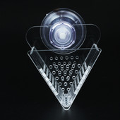 1 tk akvaariumi punase koonuse ussidega söötja kalapaak Live Frozen Shrimp V-kujuline akrüül