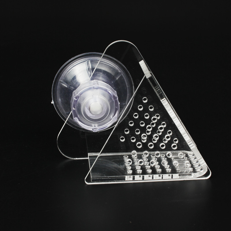 1 tk akvaariumi punase koonuse ussidega söötja kalapaak Live Frozen Shrimp V-kujuline akrüül