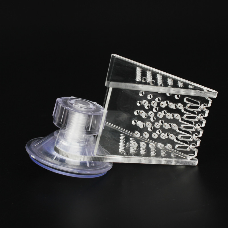 1 tk akvaariumi punase koonuse ussidega söötja kalapaak Live Frozen Shrimp V-kujuline akrüül