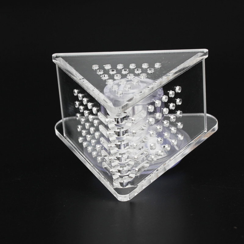 1 tk akvaariumi punase koonuse ussidega söötja kalapaak Live Frozen Shrimp V-kujuline akrüül