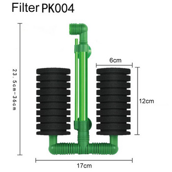 Φίλτρο Aquarium Bio-Spong Fish Tank Air Pump Skimmer Biochemical Sponges Filter Νέα φίλτρα φιλτραρίσματος ενυδρείου Green Bio Sponge