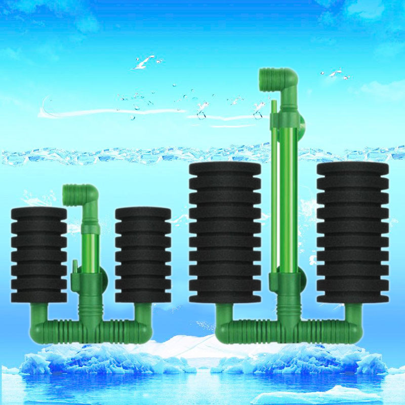 Akvaariumi biokäsnfilter kalapaagi õhupumba skimmer Biokeemilised käsnad Filter Uus roheline biokäsn akvaariumi filtrid