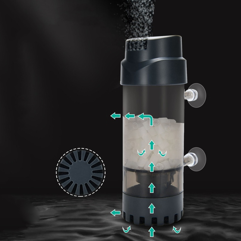 Filtru intern pentru acvariu Filtru submersibil de putere în rezervor Reactor bio-media Filtrare biochimică cu burete Y5GB