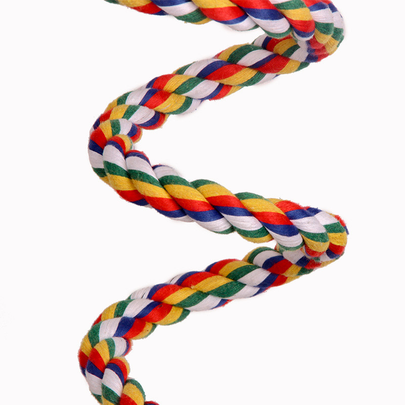 Paukščių ešerių žaislas spiralinis medvilninis virvelis kramtomasis baras Papūga sūpynės laipiojimo stovintys žaislai su varpeliu paukščių reikmenys papūgoms laipiojimo žaislai