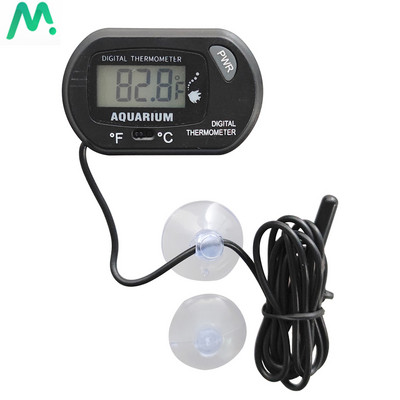 Ψηφιακό θερμόμετρο ενυδρείου LCD Αδιάβροχος αισθητήρας δεξαμενής ψαριών με εργαλείο μέτρησης αισθητήρα θερμοκρασίας αισθητήρα με βεντούζα