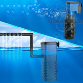 Τρία σε ένα φίλτρο ενυδρείου Αντλία αέρα καταρράκτη Mini Fish Tank Oxygenation Filter Pump Αξεσουάρ ενυδρείου