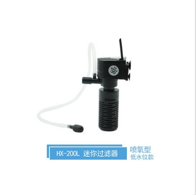 Τρία σε ένα φίλτρο ενυδρείου Αντλία αέρα καταρράκτη Mini Fish Tank Oxygenation Filter Pump Αξεσουάρ ενυδρείου