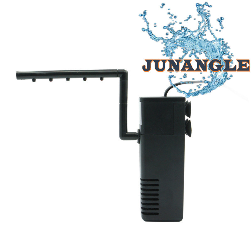 Τρία σε ένα φίλτρο ενυδρείου Αντλία αέρα καταρράκτη Mini Fish Tank Oxygenation Filter Pump Αξεσουάρ ενυδρείου