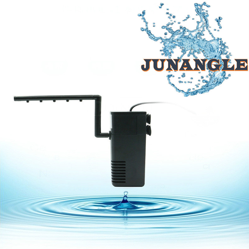 Τρία σε ένα φίλτρο ενυδρείου Αντλία αέρα καταρράκτη Mini Fish Tank Oxygenation Filter Pump Αξεσουάρ ενυδρείου