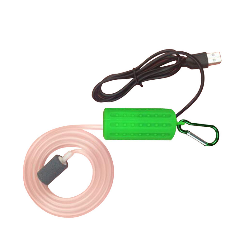 Rezervor de pește de acvariu portabil USB Pompă de aer de oxigen Mute Consumabile de economisire a energiei Consumabile de economisire a energiei Terariul acvatic 2