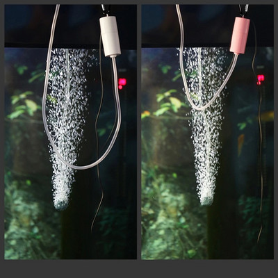 Prijenosna mini USB pumpa za kisik za akvarij, perlator za akvarij, mali perlator, dodaci za akvarij DC5v, jedan zračni kamen