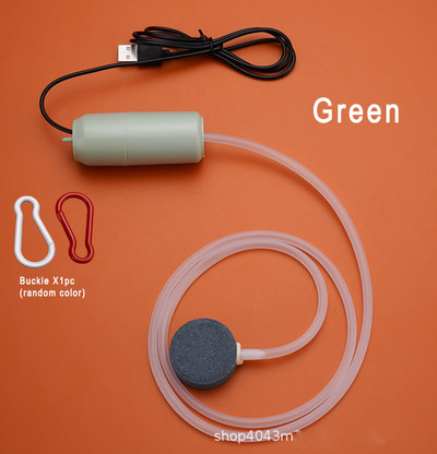 Prijenosna mini USB pumpa za kisik za akvarij, perlator za akvarij, mali perlator, dodaci za akvarij DC5v, jedan zračni kamen