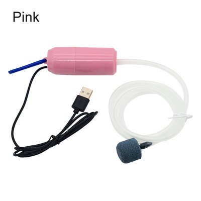 Pompă de aer pentru oxigen pentru acvariu Rezervor de pește USB Compresor de aer silențios Aerator portabil Mini oxigen mic Accesorii pentru acvariu 5v 1W