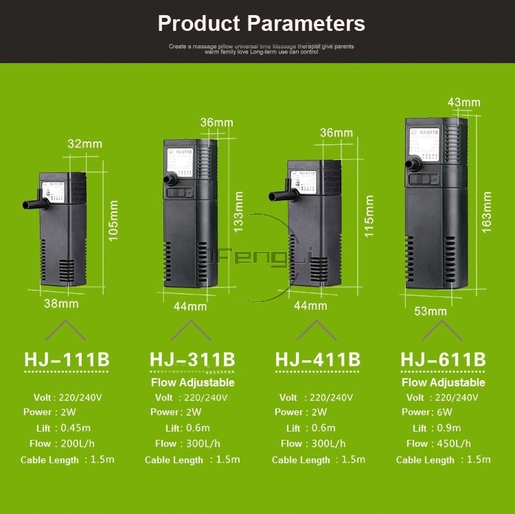 SUNSUN Filtru Intern Mini HJ111B HJ311 Pompă de apă submersibilă cu oxigen pentru cascadă pentru pește broasca țestoasă plante rezervor accesorii acvariu