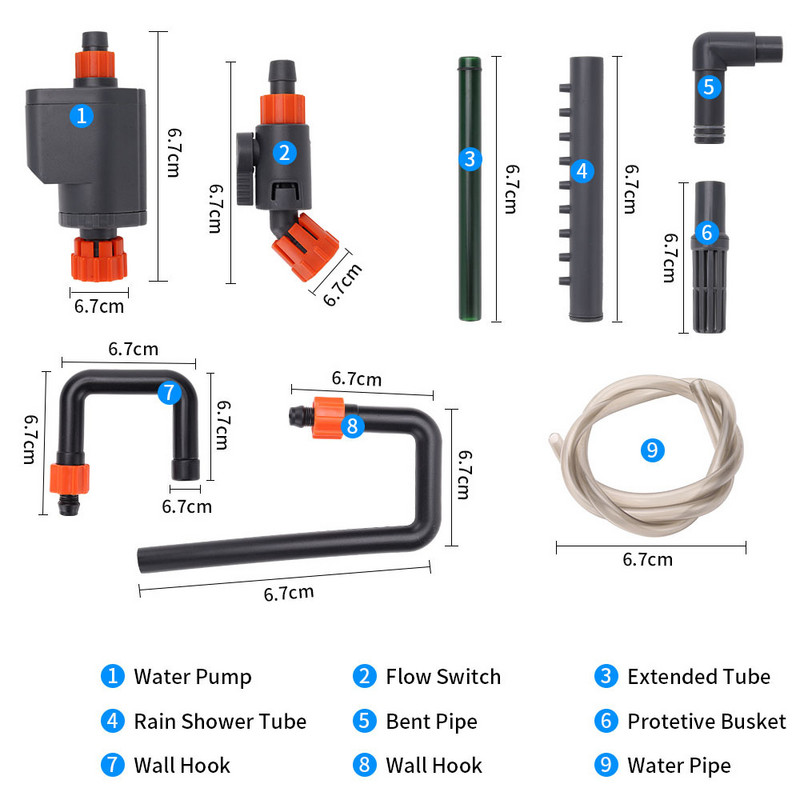 Filtru de acvariu Filtru de suspendare extern 400L/H 500L/H Filtre pentru pompa de apa pentru rezervor de pesti pentru iaz mic Accesorii pentru acvariu