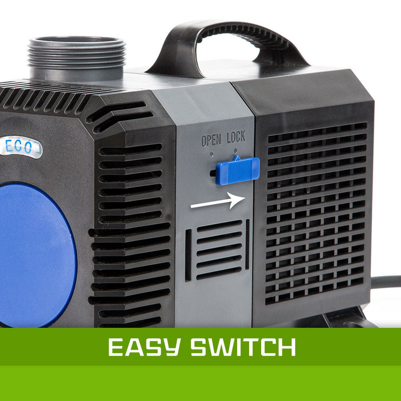 Pompă de apă submersibilă SUNSUN 10000-16000L/h pentru acvariu rezervor de pește fântână de grădină Sistem de filtrare pentru iaz ECO 80/100/120/140W