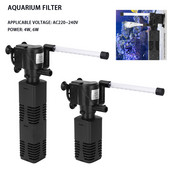 Akvaariumi mini-vihmaveefilter kolm-ühes tsirkuleeriv akvaariumi vee puhastamise ja hapnikuga varustamise filter220V-240V /Hz50