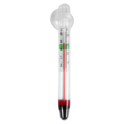 Нов стъклен метър аквариум аквариум термометър за температура на водата вендуза