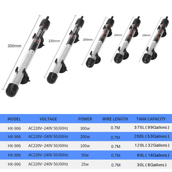 Нагревател за аквариум, потопяем автоматичен нагревателен прът за аквариум с костенурка, постоянна температура на водата, регулируем контрол на подаването