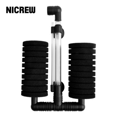 Nicrew Fish Tank Zračna pumpa Skimmer Pribor za filtar za akvarijske ribe Praktični akvarijski biokemijski spužvasti filtar Proizvodi za kućne ljubimce