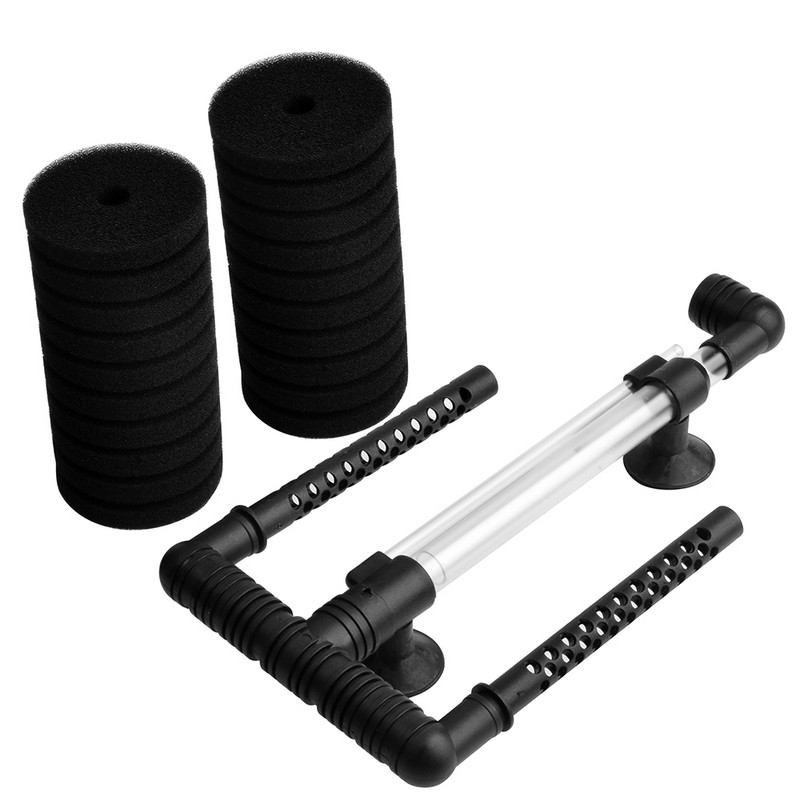 Nicrew Fish Tank Zračna pumpa Skimmer Pribor za filtar za akvarijske ribe Praktični akvarijski biokemijski spužvasti filtar Proizvodi za kućne ljubimce