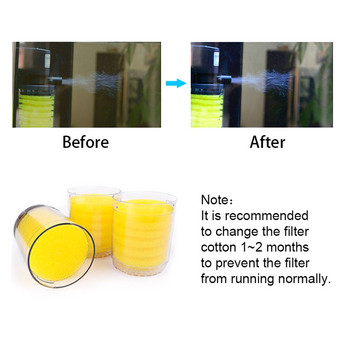 Филтърна гъба за аквариум за въздушна помпа Жълт цвят Fish Tank Вътрешен филтър гъба за филтърна помпа водна помпа аквариум бар езерце