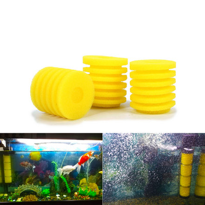 Филтърна гъба за аквариум за въздушна помпа Жълт цвят Fish Tank Вътрешен филтър гъба за филтърна помпа водна помпа аквариум бар езерце
