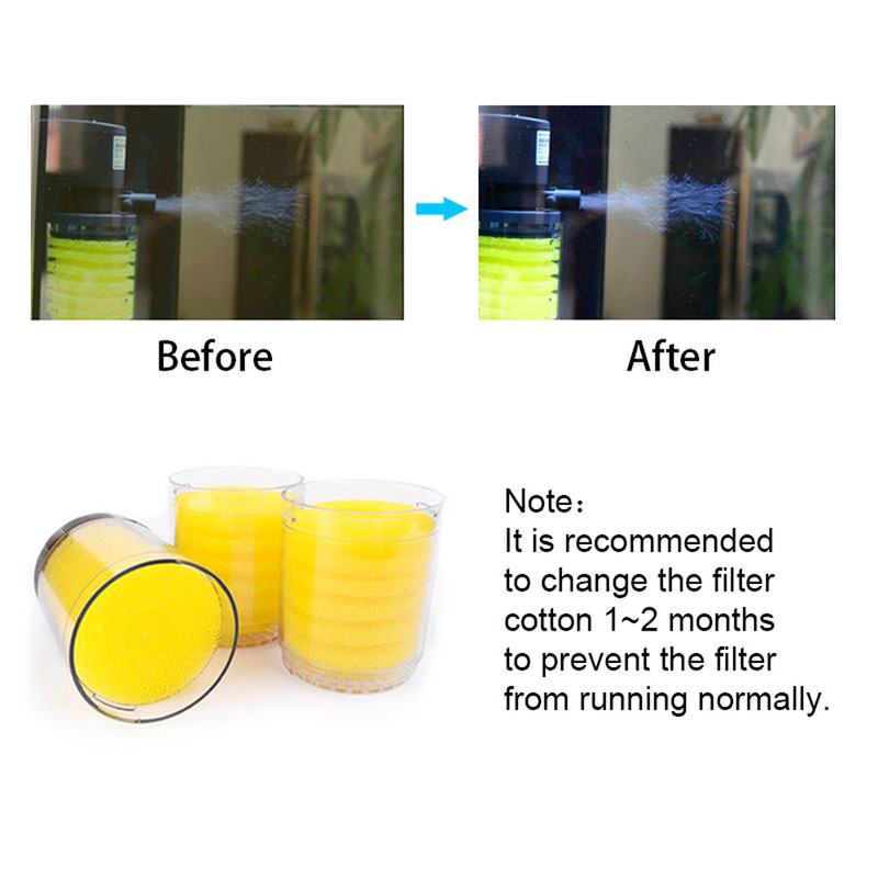 Σφουγγάρι φίλτρου ενυδρείου για αντλία αέρα Κίτρινο χρώμα Δεξαμενή ψαριών Εσωτερικό σφουγγάρι φίλτρου για αντλία φίλτρου αντλία νερού λίμνη ράβδου ενυδρείου