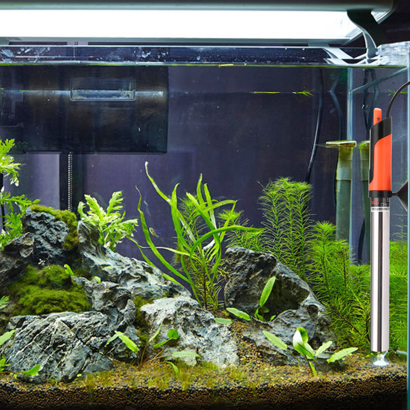 50W ~ 500W akvariumo šildytuvo strypas iš nerūdijančio plieno, reguliuojamas 17-35 laipsnių Celsijaus, kad būtų galima reguliuoti temperatūrą. Šildykite vandenį žuvų bakui