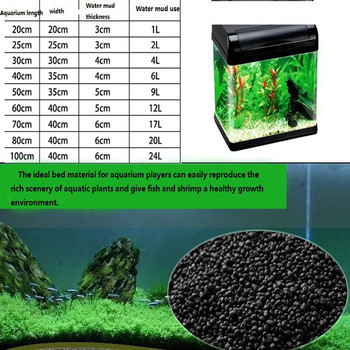100g Anubias Aquarium Plant Seed Soil Aquarium Planted Substrate Sand, Soil Fertilizer Mud for Fish Tank Plants Care Γλυκό νερό