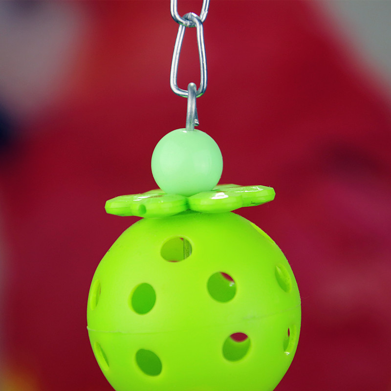 1buc 3 culori Jucărie pentru papagal pentru animale de companie Minge cu clopoțel de ouă, mărgele petale agățate, minge de jucărie pentru papagal, accesorii pentru animale de companie, consumabile pentru păsări, vânzare