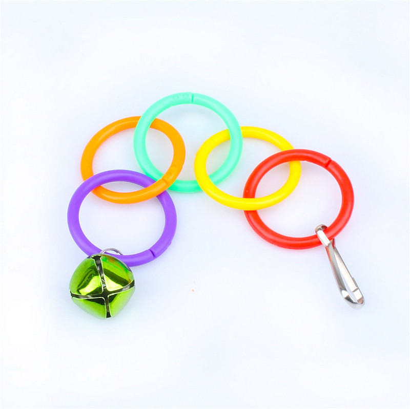 African Grey Parrots Παιχνίδια για πτηνά κοκατίλ και κατοικίδια Αξεσουάρ κλουβιού Κουδούνια Perch Budgie Parakeet Διακόσμηση jouet perroquet