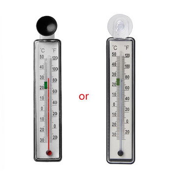 Термометър за аквариум Водоустойчива вендуза Уред за измерване на температурата на водата против сблъсък с ясна скала (произволен цвят) Аксесоари