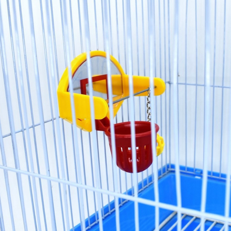 Jucării amuzante cu păsări papagal Mini baschet Recuzită Peruș Clopot Minge Jucărie de mestecat Articole pentru animale de companie