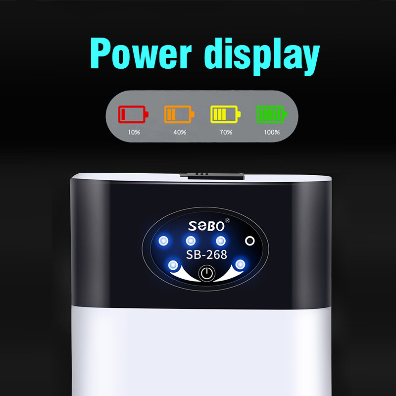 Pompă de aer pentru acvariu Rezervor de pește AC/DC 8800mAH Mini compresor cu zgomot ultra scăzut Pompă de oxigen Încărcare USB în exterior Mergeți la pescuit Camping