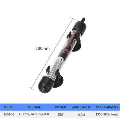 Υποβρύχιος θερμαντήρας ενυδρείου Turtle Fish Tank Ρυθμιζόμενη ράβδος θέρμανσης νερού Σταθερός έλεγχος θερμοκρασίας για θερμοστάτη Aquario