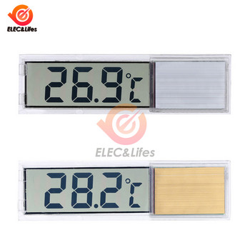 Аквариум LCD термометър LCD цифров електронен аквариум 3D цифров температурен измервател на температурата стикер риба скарида костенурка