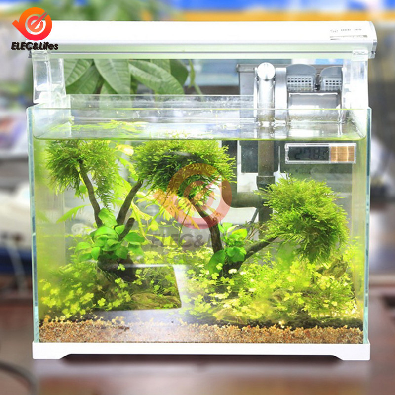 Akvariumo LCD termometras LCD skaitmeninis elektroninis žuvų bakas 3D skaitmeninis temperatūros matuoklio lipdukas Žuvies krevetės vėžlys