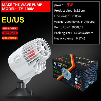 EU US 3W Wave Maker Wavemaker Водна помпа за аквариумни аквариуми Потопяема аеробна помпа Водна циркулационна помпа Flow Surf Pump