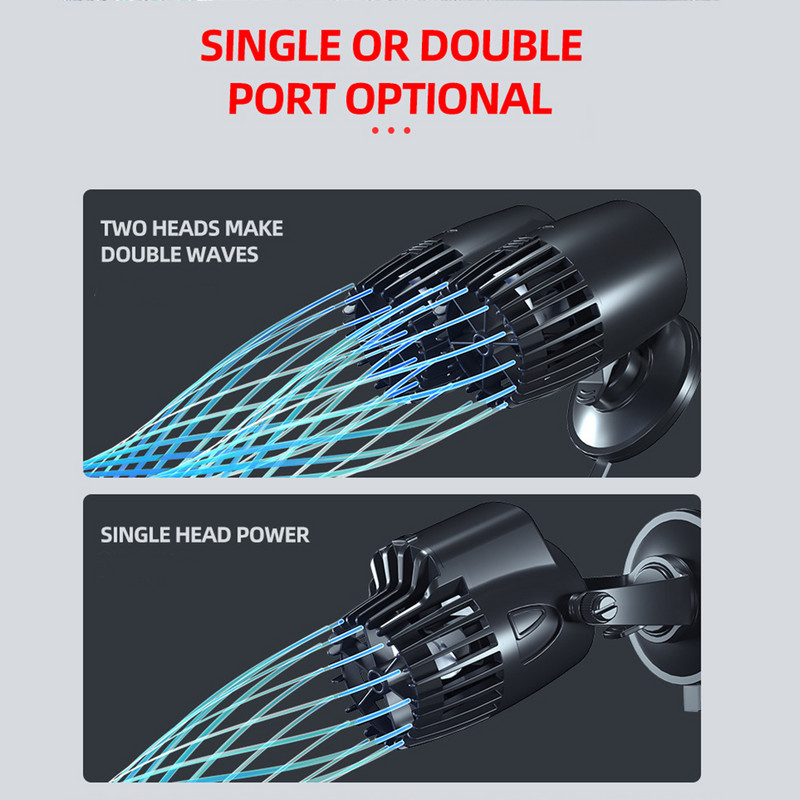 EU US 3W Wave Maker Wavemaker Αντλία νερού για ενυδρείο Fish Tank Υποβρύχια αερόβια αντλία Κυκλοφορία νερού Αντλία ροής Surf