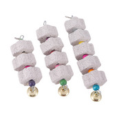 Πουλιά Parrot Grinding Stone Pet Supplies Minerals Παιχνίδι μάσησης 9,5cm έως 22cm Αξεσουάρ Κλουβιού Παπαγάλου Κρεμαστό κορδόνι 1τεμ