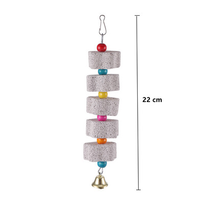 Πουλιά Parrot Grinding Stone Pet Supplies Minerals Παιχνίδι μάσησης 9,5cm έως 22cm Αξεσουάρ Κλουβιού Παπαγάλου Κρεμαστό κορδόνι 1τεμ