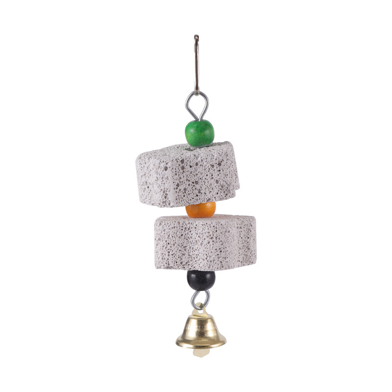 Πουλιά Parrot Grinding Stone Pet Supplies Minerals Παιχνίδι μάσησης 9,5cm έως 22cm Αξεσουάρ Κλουβιού Παπαγάλου Κρεμαστό κορδόνι 1τεμ