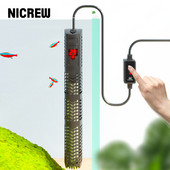 NICREW SUNSUN Încălzitor submersibil pentru acvariu, rezervor de pește, afișaj LCD, reglabil digital, tijă de încălzire a apei, temperatură constantă automată