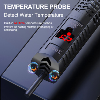 Ενυδρείο NICREW SUNSUN Υποβρύχιος θερμαντήρας Δεξαμενή ψαριών Οθόνη LCD Ψηφιακή ρυθμιζόμενη ράβδος θέρμανσης νερού Αυτόματη σταθερή θερμοκρασία