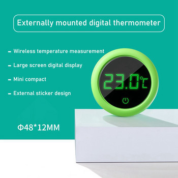 LCD термометър за аквариум Многофункционален 3D цифров електронен измервател на температурата на аквариума Електронен термометър Кутия за влечуги