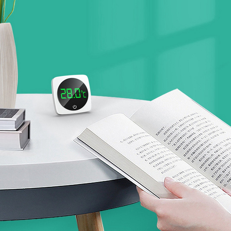 LCD termometar za akvarij, višenamjenski 3D digitalni elektronički mjerač temperature akvarija, elektronički termometar za kutiju za gmazove